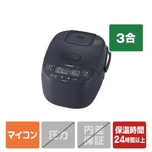 象印 マイコン炊飯ジャー(3．0合炊き) 極め炊き ソフトブラック NL-BF05-BZ-イメージ1