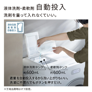 日立 ドラム式洗濯乾燥機 ビッグドラム BD-CX100PL W-イメージ11