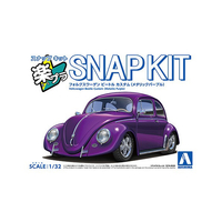 アオシマ 1/32フォルクスワーゲン ビートル カスタム(メタリックパープル) Aﾗｸﾌﾟﾗ20CUMPﾋﾞ-ﾄﾙCMﾊﾟ-ﾌﾟﾙ