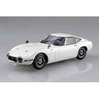 アオシマ 1/32 楽プラ スナップキット No．6-PW トヨタ 2000GT(ペガサスホワイト) Aﾗｸﾌﾟﾗ06PWﾄﾖﾀ2000GTPﾎﾜｲﾄ