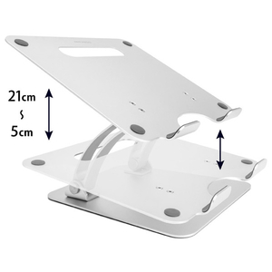 ARCHISS ノートパソコン用アルミスタンド LIFT UP-STAND BY ME シルバー AS-LUBM-SL-イメージ6