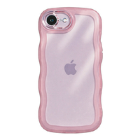 ＣＯＣＯ ＣＡＳＥ iPhone１７Ｅ／１６Ｅ用クリアなくねくねケース ＣＯＣＯ ＣＡＳＥ ピンク 1818-17E16E-PINK
