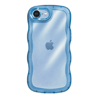 ＣＯＣＯ ＣＡＳＥ iPhone１７Ｅ／１６Ｅ用クリアなくねくねケース ＣＯＣＯ ＣＡＳＥ ブルー 1818-17E16E-BLUE