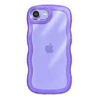 ＣＯＣＯ ＣＡＳＥ iPhone１７Ｅ／１６Ｅ用クリアなくねくねケース ＣＯＣＯ ＣＡＳＥ パープル 1818-17E16E-PURPLE