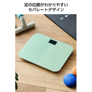 エレコム エクリア 体重計 ブルー HCS-S03BU-イメージ13