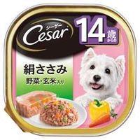 マースジャパンリミテッド シーザー　14歳　絹ささみ　玄米・野菜入り　100g ｼ-ｻﾞ-14ｻｲｻｻﾐ100G