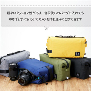 ハクバ インナーポーチ L カメラバッグ Chululu(チュルル) レニュー ヘザーグレー SCH-REIPLHG-イメージ4