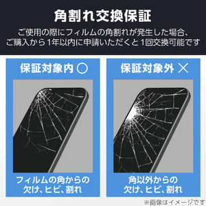 エレコム iPhone17e/16e用 ガラスフィルム フレーム付き 高透明 ブラック PM-A25SFLGF-イメージ9