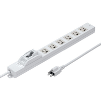 サンワサプライ 漏電ブレーカータップ(3P・6個口・3m) TAP-BR36LN-3