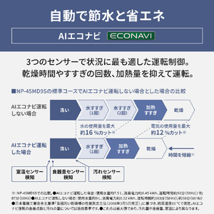 パナソニック 「標準工事＋引取料金込み」 ビルトイン食器洗い乾燥機 NP-45MS9S-イメージ3