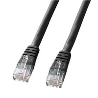 サンワサプライ エンハンスドカテゴリ5単線LANケーブル（10m） ブラック KB-T5T-10BKN