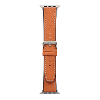 オウルテック Apple WatchバンドLV シュリンクレザー オレンジ OWL-AWBLVRG03-OR