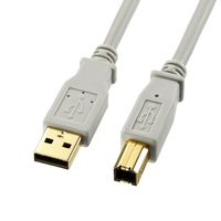 サンワサプライ USB2．0ケーブル(1．5m) ライトグレー KU20-15HK2