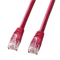 サンワサプライ エンハンスドカテゴリ5単線LANケーブル（10m） レッド KB-T5T-10RN