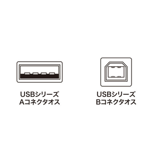 サンワサプライ USB2．0ケーブル(2m) ブラック KU20-2BKHK2-イメージ2