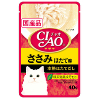 いなばペットフード CIAO パウチ ささみ ほたて味 40g ﾁﾔｵﾊﾟｳﾁｻｻﾐﾎﾀﾃｱｼﾞ40G