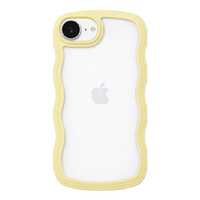 ＣＯＣＯ ＣＡＳＥ iPhone１７Ｅ／１６Ｅ用 パステルなくねくねケース ＣＯＣＯ ＣＡＳＥ イエロー 1794-17E16E-YELLOW