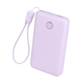 MOTTERU 準固体モバイルバッテリー 10000mAh e angle select ペールアイリス EAN-MBSS10001-PU