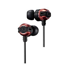 JVCケンウッド 密閉型インナーイヤーヘッドホン レッド&ブラック HA-FX33X-RB-イメージ1