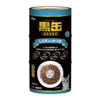 アイシア 黒缶 しらす入りかつお(160g×3缶) ｸﾛｶﾝ3Pｼﾗｽｲﾘｶﾂｵ480G