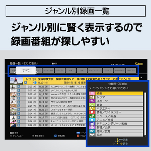 パナソニック 2TB HDD内蔵ブルーレイレコーダー DIGA DMR-2W203-イメージ9