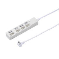 ヤザワ 雷ガｰド付4個口節電タップ1m ホワイト H4BKS441WH