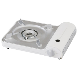 アイリスオーヤマ カセットコンロスリム オフホワイト IGC-E1-W-イメージ1