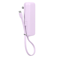 ＭＯＴＴＥＲＵ（ＫＺ） ACモバイルバッテリー 5000mAh ペールアイリス MOT-MBAC5001-PU
