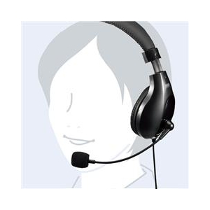 サンワサプライ 4極対応ヘッドセット ブラック MM-HS401BK-イメージ2