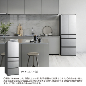 日立 【フレンチドア】485L 6ドア冷凍冷蔵庫 ライトシルバー RH49YS-イメージ10