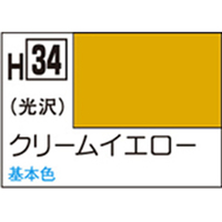 GSIクレオス 水性ホビーカラー H-34 クリームイエロー H34ｸﾘ-ﾑｲｴﾛ-N