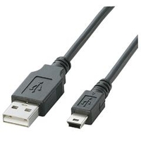 エレコム USB2．0ケーブル(mini-Bタイプ) 3m ブラック3m U2C-M30BK