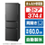 SHARP 【両開き】374L 3ドア冷蔵庫 e angle select どっちもドア冷凍冷蔵庫 ダークアッシュグレー SJ-P37E5-H-イメージ1