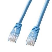 サンワサプライ エンハンスドカテゴリ5より線LANケーブル（20m） ライトブルー KB-T5Y-20LBN