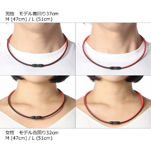 コラントッテ SPORTS ネックレス SR140 NEXT ピンク×ブラック L DBAAD2614-イメージ6