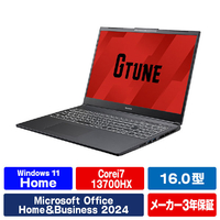 マウスコンピューター 16型ゲーミングノートパソコン e angle select G TUNE ブラック EDP6I7G70161THB