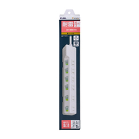 エルパ 耐雷スイッチ付きタップ 6個口2m e angle select ホワイト WLK-R62SWE5