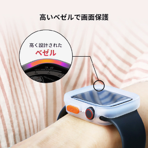 WEARPLANET Apple Watch 41/40mm用FLUFFY POT ソフトケース ベビーピンク WP26944-イメージ6