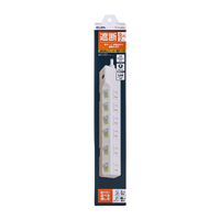 エルパ 耐雷スイッチ付きタップ 6個口2m ブレーカー内臓 e angle select ホワイト WLK-R62BWE5