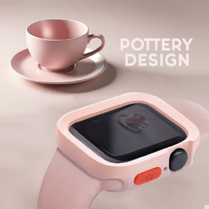 WEARPLANET Apple Watch 41/40mm用FLUFFY POT ソフトケース クロム シルバー WP26954-イメージ5