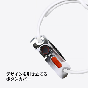 WEARPLANET Apple Watch 41/40mm用FLUFFY POT ソフトケース クロム シルバー WP26954-イメージ9