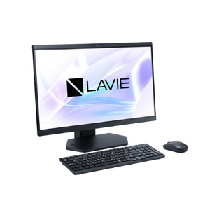 NEC 23．8型スタンダードデスクトップ LAVIE A23 ファインブラック PC-A2335LAB2-イメージ2