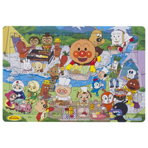 アガツマ アンパンマン 天才脳はじめてのパズル 80ピース キャンプ&バーベキュー APﾊｼﾞﾒﾃﾉﾊﾟｽﾞﾙ80PｷﾔﾝﾌﾟBBQ-イメージ1