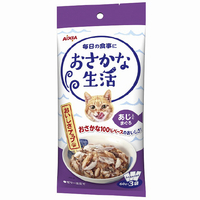 アイシア おさかな生活 あじ入りまぐろ 180g(60g×3袋) ｵｻｶﾅｾｲｶﾂｱｼﾞｲﾘﾏｸﾞﾛ60G3