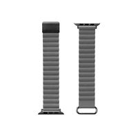 PGA Apple Watch 42/41/40/38mm用PUレザーマグネットバンド グレー PGAW41MG04GY