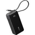 Anker Power Bank (10000mAh, Fusion, Built-In USB-C ケーブル) ブラック A1637N11