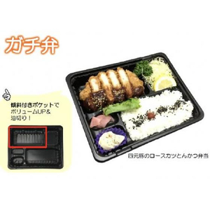 中央化学 弁当容器 CT ガチ弁 LIK23-17E2 BK 身 50枚 FCG946W-00461150-イメージ5