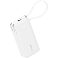 Anker Power Bank (10000mAh, Fusion, Built-In USB-C ケーブル) ホワイト A1637N21