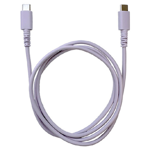 クオリティトラストジャパン やわらかいのに切れにくいケーブル PD対応 USB Type-C to Type-C(1.0m) パープル QTC-0416PU-イメージ1