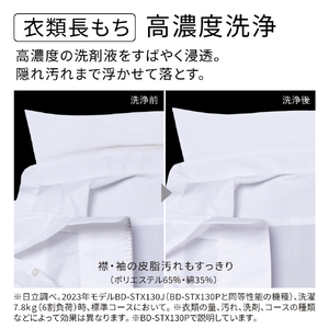 日立 ドラム式洗濯乾燥機 ビッグドラム ホワイト BD-STX130PR W-イメージ8